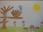 Práce dětí z MŠ Vlkava